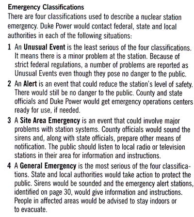 Emergency Classifications