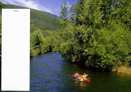 Peaceful July in my Monthly Planner