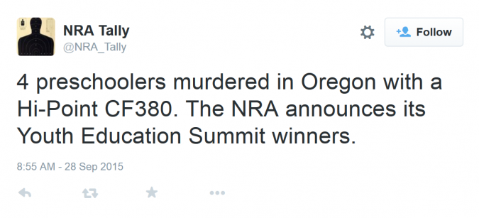 Tweet from @NRA_Tally